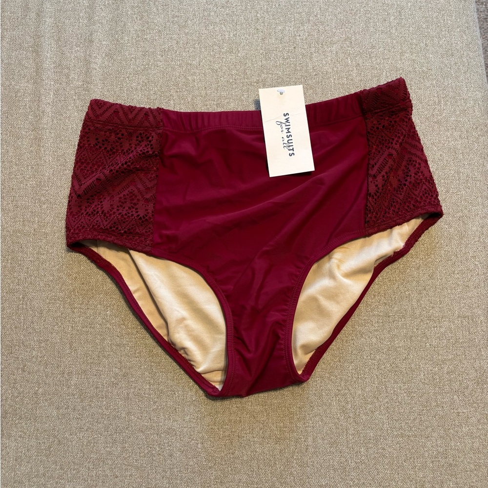 🌟NWT🌟Burgundy Swim Bottom